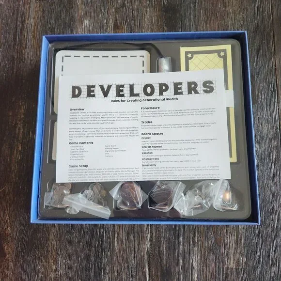 Developers Board Game Teach Generational Wealth Real Estate Complete + Bonus - Picture 2 of 10